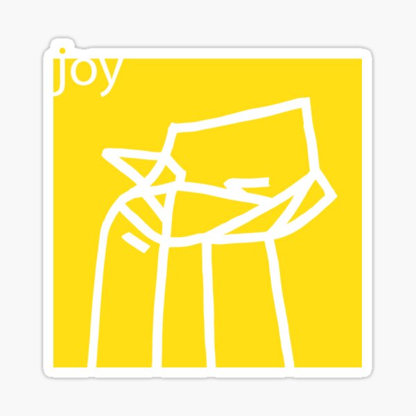 Crumpled Series: Joy Sticker