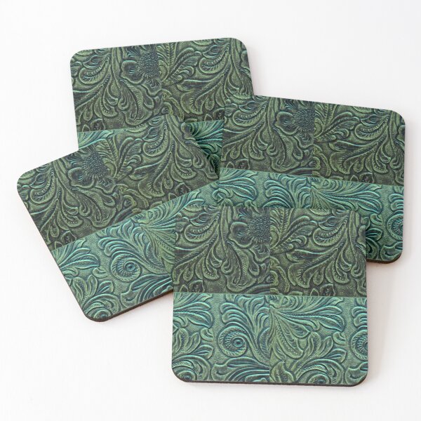 Item preview, Rustic Green Western Floral Scrollwork Design designed and sold by RandP Walriven.