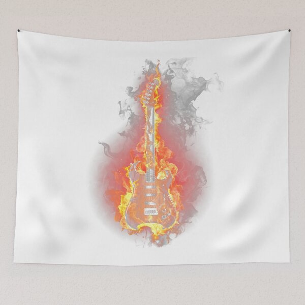 Item preview, Flaming Guitar designed and sold by YI-Creations.