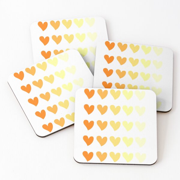 Item preview, Orange gradient hearts.  designed and sold by C-Evolve.