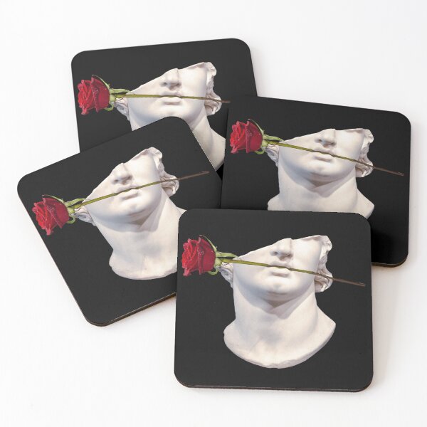 Item preview, roman sculpture with a rose designed and sold by That Store With the Fun Stuff.