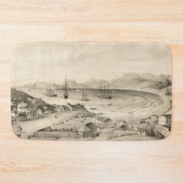 Item preview, Old Monterey CA Map (1850) Vintage Language Capital of the World California Atlas designed and sold by BravuraMedia.