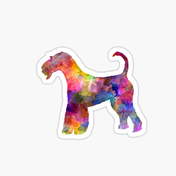 Airedale Terrier 01 in watercolor Sticker