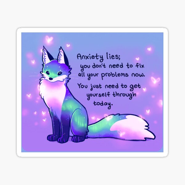 Item preview, "You Don't Need to Fix All Your Problems Now" Aurora Fox designed and sold by thelatestkate.
