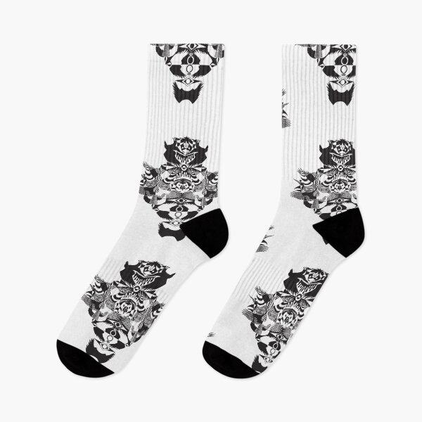 Item preview, Crows and Skulls Symmetrical Illusion Design designed and sold by carrdesigns21.