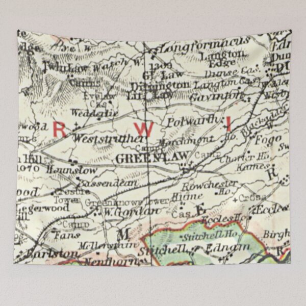 Item preview, GREENLAW & surrounding area map 1899 designed and sold by yourscotland.