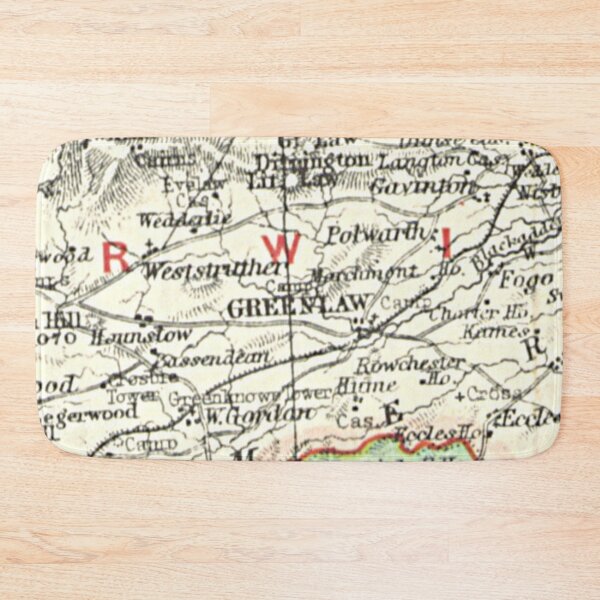 Item preview, GREENLAW & surrounding area map 1899 designed and sold by yourscotland.