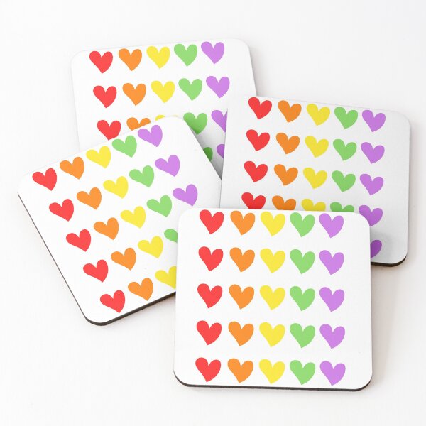 Item preview, Rainbow Pride hearts.  designed and sold by C-Evolve.