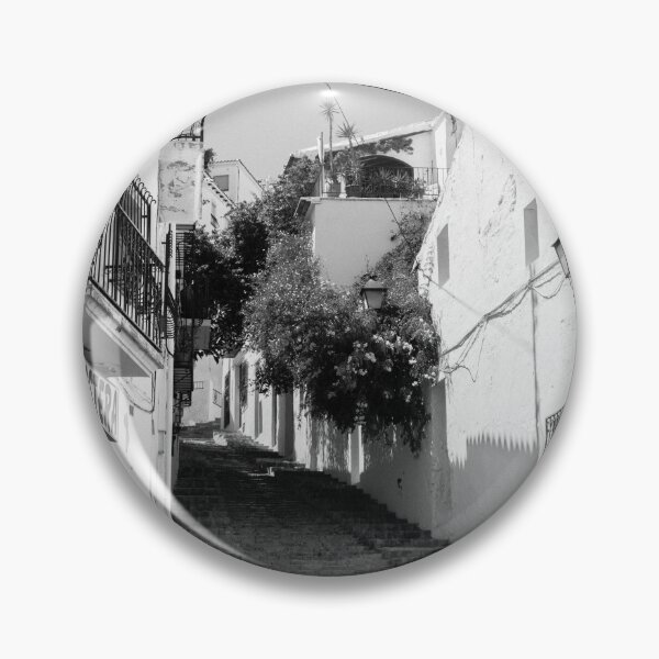 Item preview, Alicante Spain street scene outdoor stairs leading up between buildings designed and sold by Brian Scantlebury.