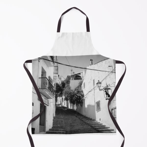 Item preview, Alicante Spain street scene outdoor stairs leading up between buildings designed and sold by Brian Scantlebury.