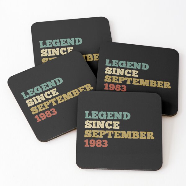 Item preview, legend since september 1983, vintage 1983 t shirt, 38th birthday shirt, september birthday shirt, september shirt, september birthday designed and sold by T-DESIGNEDZ.