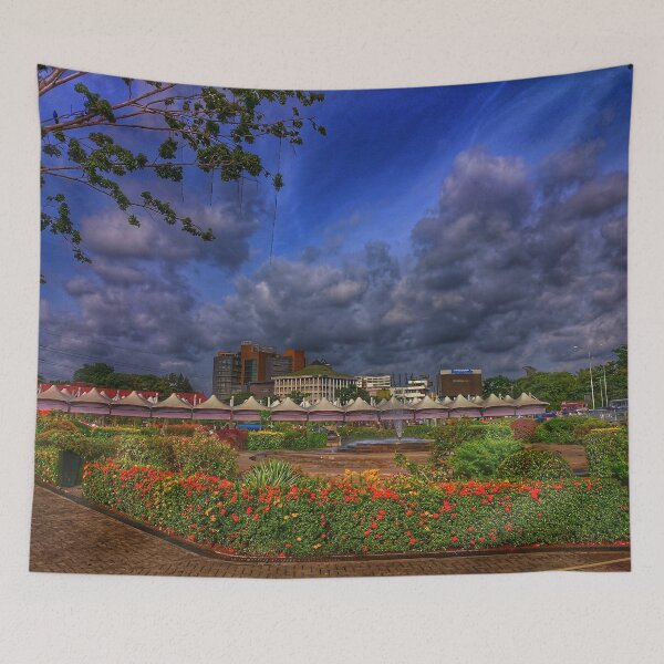 Item preview, A park under a cloudy sky designed and sold by ShehaniJay.