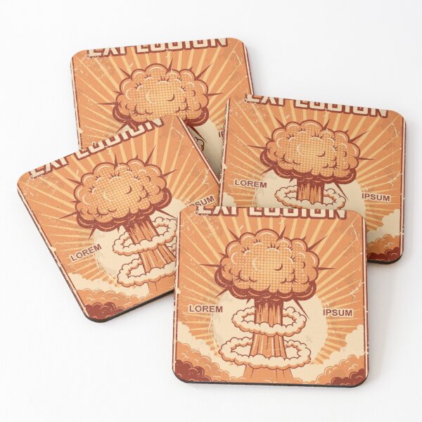 Item preview, Vintage Explosion Poster On A Grunge Background designed and sold by liamwelch.
