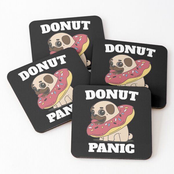 Item preview, Donut Panic Cute Funny Pug dog As A Pug Life - Donut Panic Funny Donut Lovers designed and sold by lodarohit.