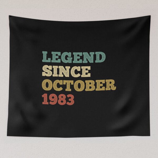 Item preview, legend since october 1983, vintage 1983 t shirt, 38th birthday shirt, october birthday shirt, october shirt, october birthday designed and sold by T-DESIGNEDZ.