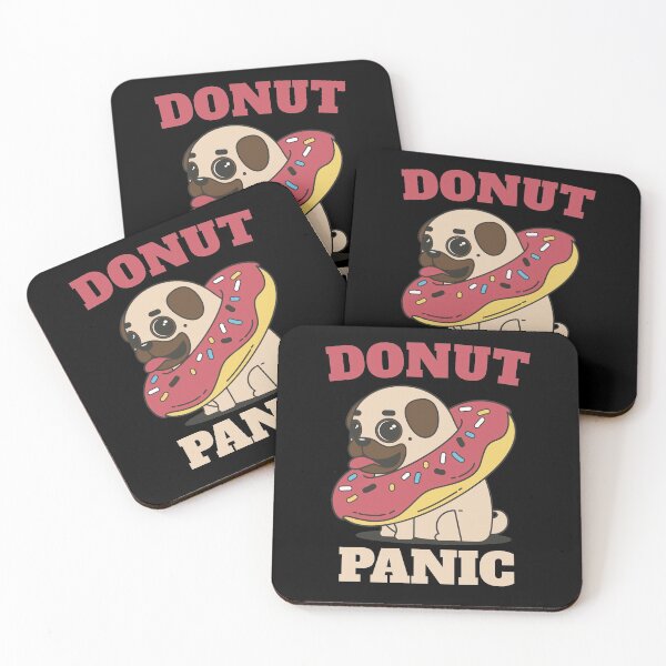 Item preview, Donut Panic Cute Funny Pug dog As A Pug Life - Donut Panic Funny Donut Lovers designed and sold by lodarohit.