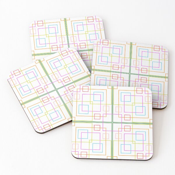 Item preview, Brightly colored squares such as green, yellow, purple, pink, blue and red. designed and sold by minhappy.