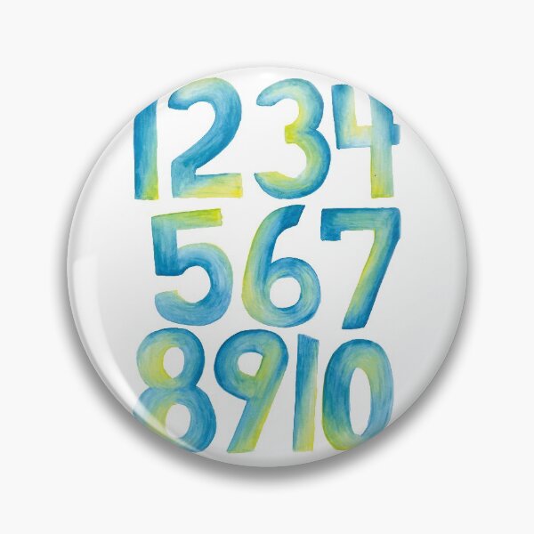 Item preview, Blue and Yellow Numbers designed and sold by OhAndRoArtistry.