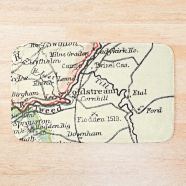 Item preview, COLDSTREAM & surrounding area map 1899 designed and sold by yourscotland.