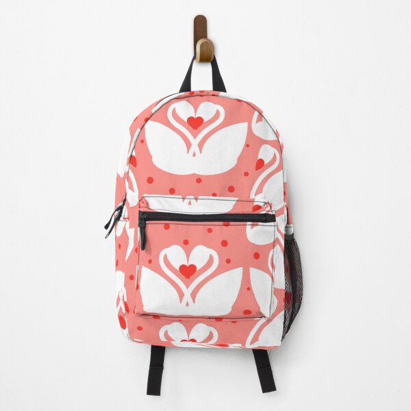 Item preview, White swans with pink polka dots pattern designed and sold by JAWSCreatives.
