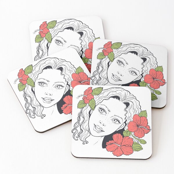 Artikelvorschau, Hibiskus Mädchen entworfen und verkauft von JoyColorLove.