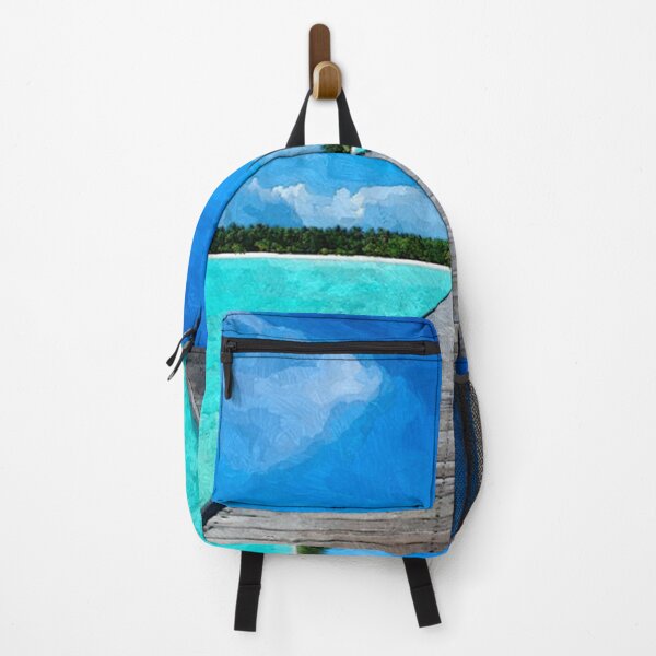 Artikelvorschau, Tropical Beach Malediven mit Blue Lake entworfen und verkauft von tee4shirt.