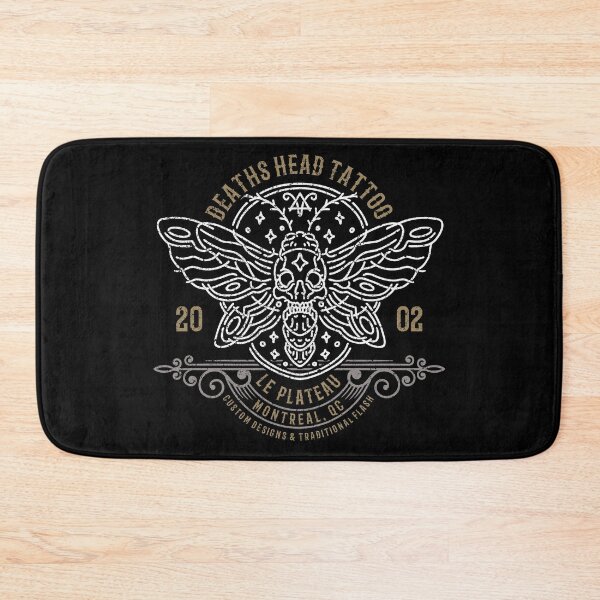 Item preview, Deaths Head Moth, Tattoo Studio Design, Montreal, Canada, Tattoo T-shirts designed and sold by Proverbial Wisdom Design.