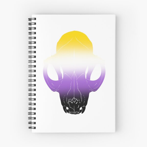 Item preview, Enby Feline - Pride Skulls designed and sold by Sleepy-studio.