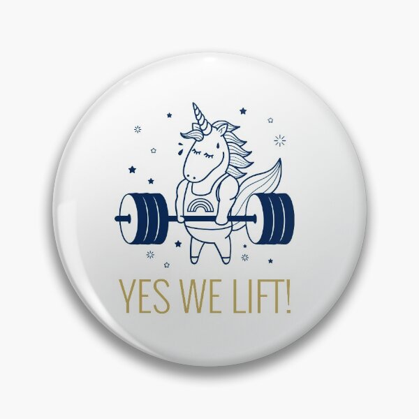 Item preview, Yes We Lift - Unicorn exercise fitness weights designed and sold by CreatedbyJR.