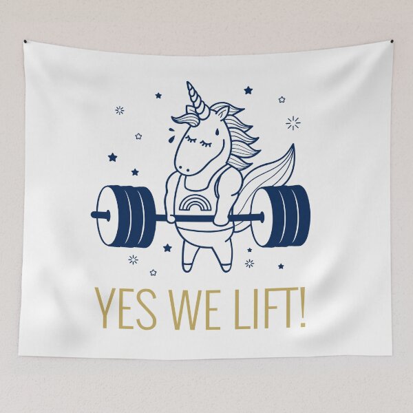 Artikelvorschau, Yes We Lift - Unicorn Fitness-Gewichte entworfen und verkauft von CreatedbyJR.