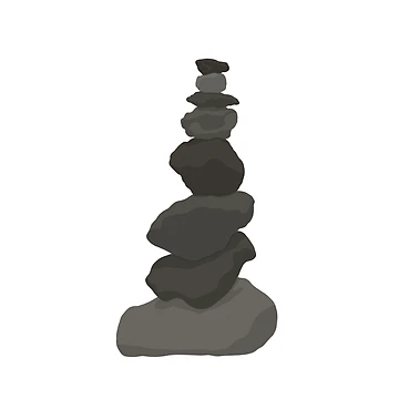 Artwork thumbnail, Stack Of Rocks by beckahbrooks