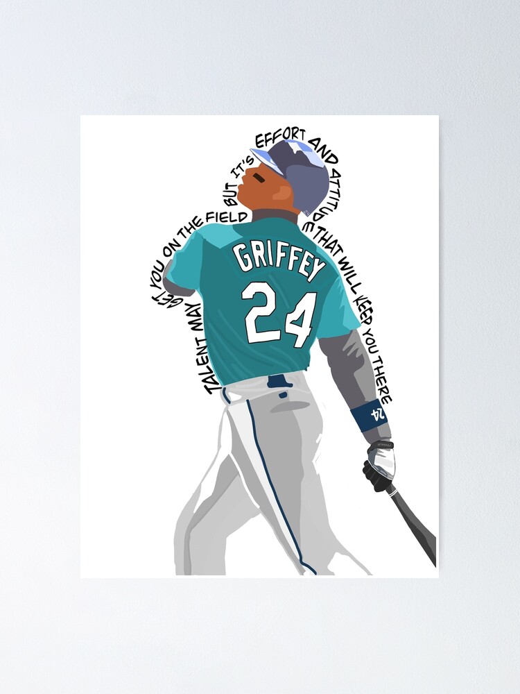 Seattle Mariners Mid-90s Teal Uniform, featuring Ken Griffey Jr.