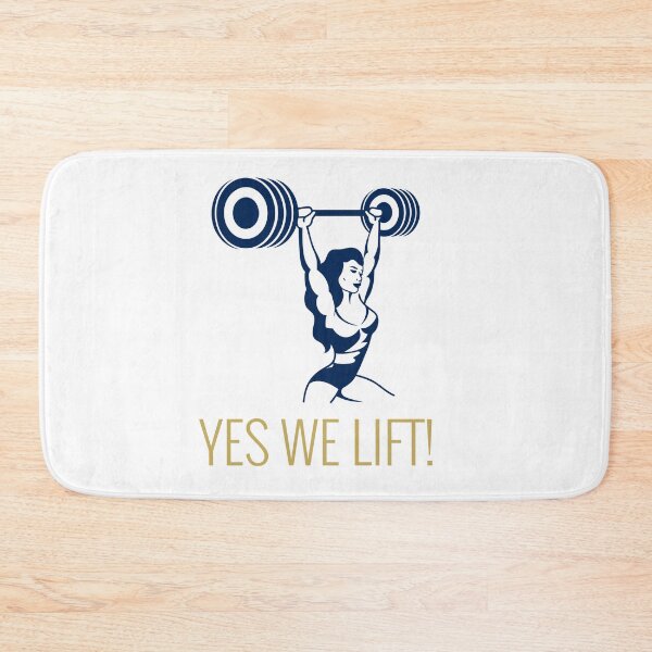 Artikelvorschau, Yes We Lift - Woman Superheld trainiert Fitness-Gewichte entworfen und verkauft von CreatedbyJR.