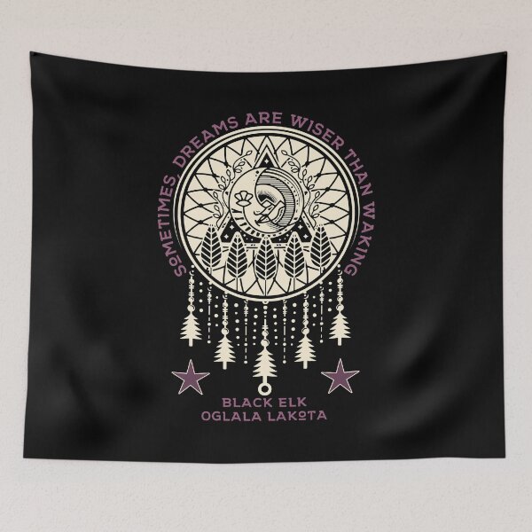 Item preview, Dreams are Wiser than Waking, Dreamcatcher, Oglala Lakota, American Indian, Indian Gift designed and sold by Proverbial Wisdom Design.