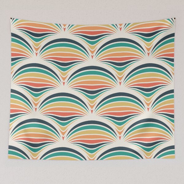 Item preview, Copy of 70's Retro Swirl Colored Pattern  designed and sold by Wahbastore.
