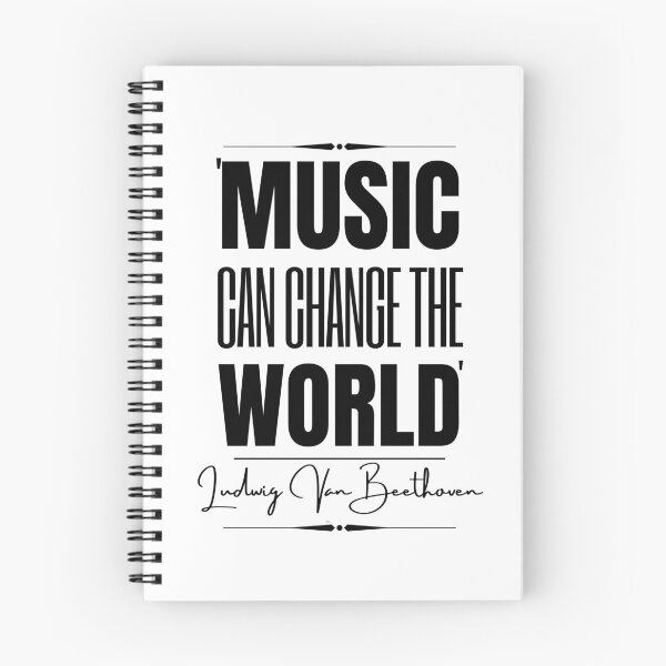 Item preview, Cita histórica inspiradora de Ludwig van Beethoven: "La música puede cambiar el mundo". designed and sold by QuoteActually.