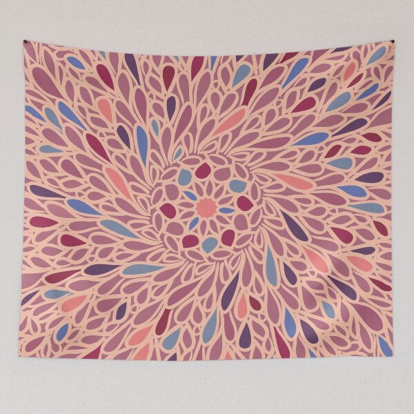 Item preview, Pink mosaic-like ornament  designed and sold by JoyColorLove.