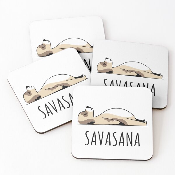 Item preview, Dog Yoga Savasana Sleepy Puppy designed and sold by CreatedbyJR.