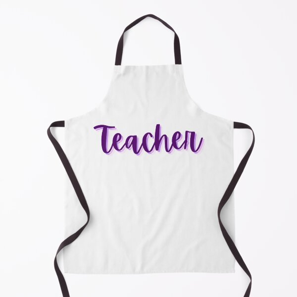 Aperçu de l'œuvre Enseignant en cursive violette créée et vendue par AlleyLoop.