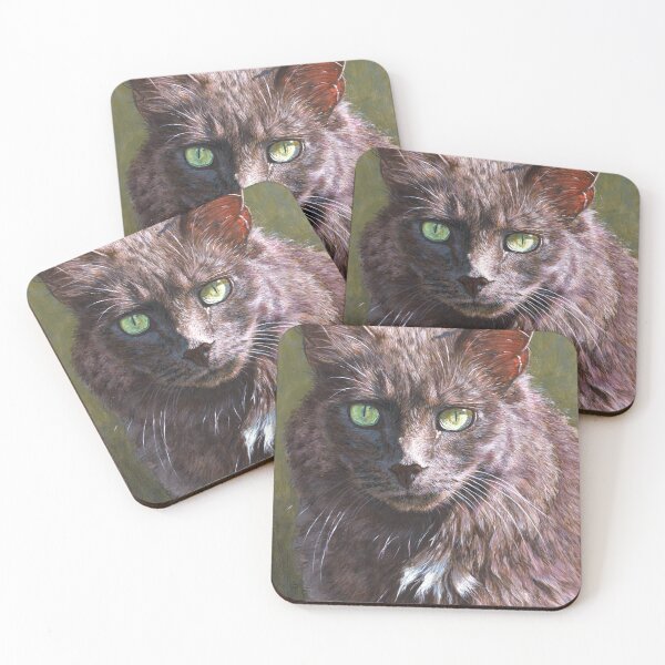 Item preview, Natasha, beautiful Russian blue cat designed and sold by artbyakiko.