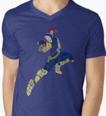 Captain Falcon Typography - Justice is Served! Men's V-Neck T-Shirt