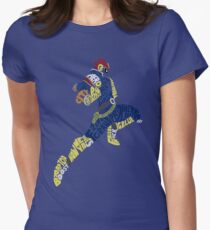 Captain Falcon Typography - Justice is Served! Women's Fitted T-Shirt