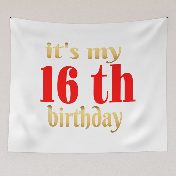 Item preview, IT'S MY 16TH BIRTHDAY. designed and sold by leicha.