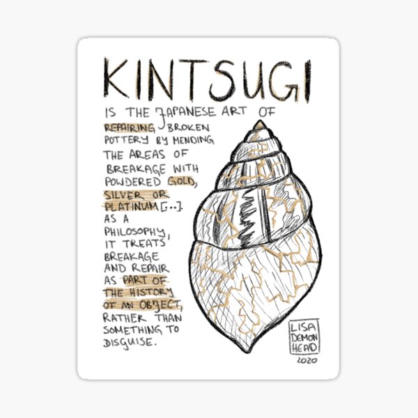 Item preview, kintsugi designed and sold by LisaDemonhead.
