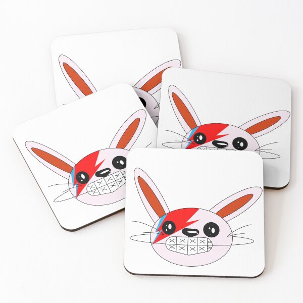 Item preview, Aladdin Sane Braces Bunny designed and sold by Coffeeoverrated.
