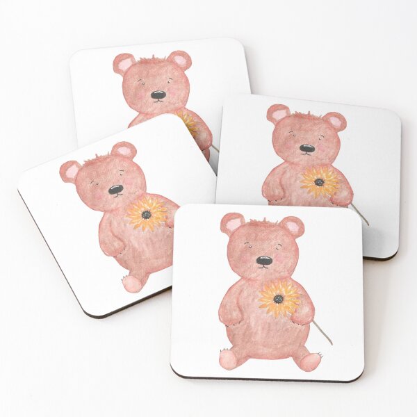 Item preview, Bear with sunflower designed and sold by darapostcard.