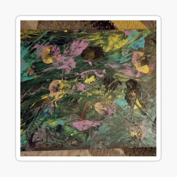 invisible flower garden Sticker
