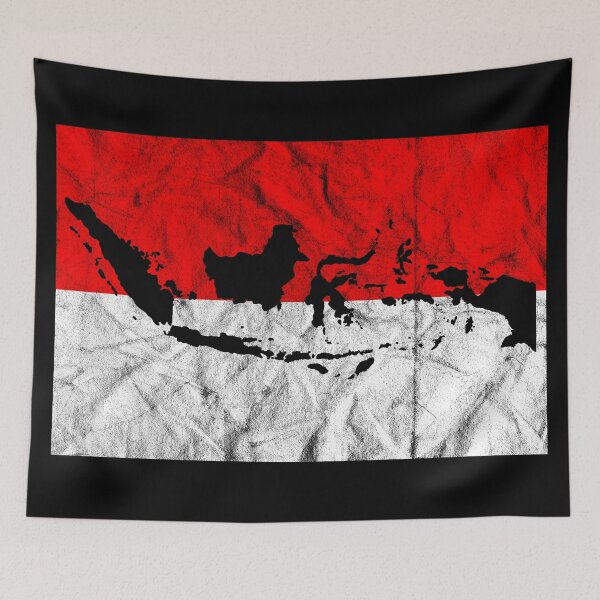 Item preview, Indonesia Flag Silhouette designed and sold by crizzinho.