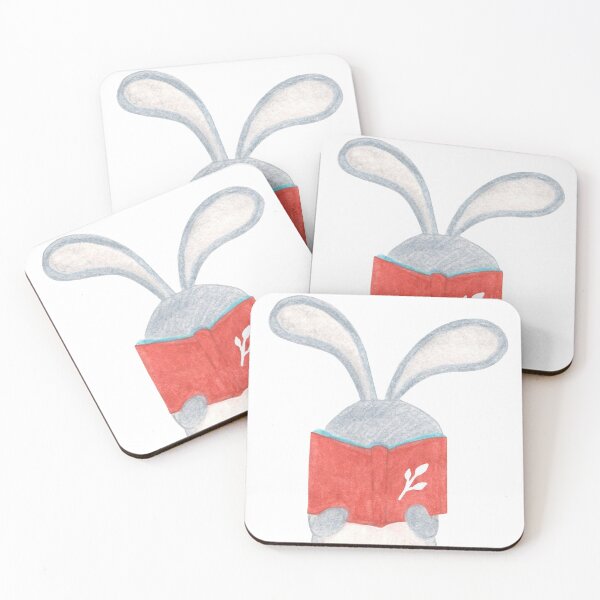 Item preview, Rabbit with book designed and sold by darapostcard.