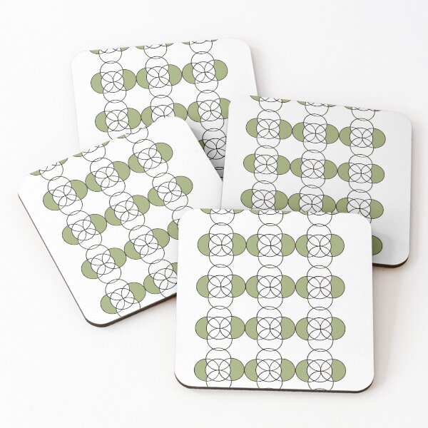 Item preview, Mandala pattern circle art olive green designed and sold by SallieArcher.